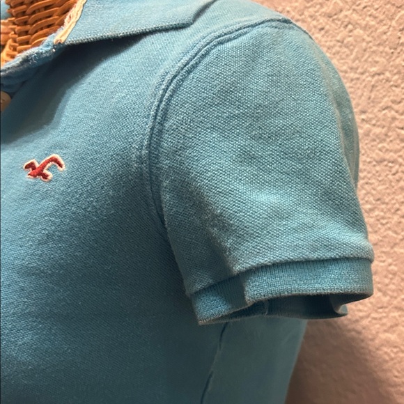 Hollister 2000s Teal Short Sleeve Polo - Picture 5 of 6